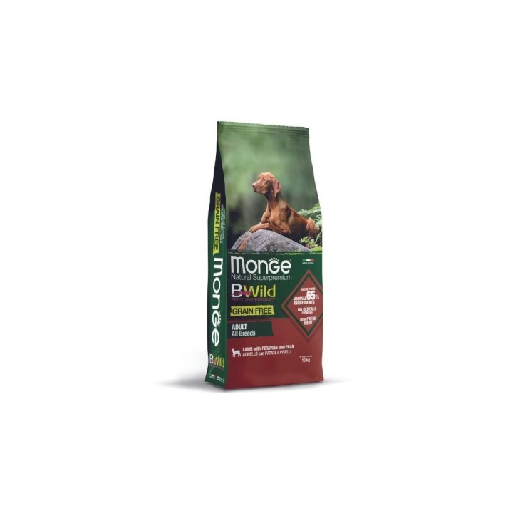 Monge Bwild Dog Adult Grain Free Agnello kg 12