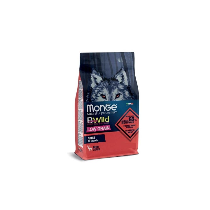 Monge BWild Dog Adult Low Grain Cervo kg 12
