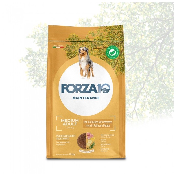 Forza 10 - Maintenance Adult Medium con Pollo e Patate da 12 Kg