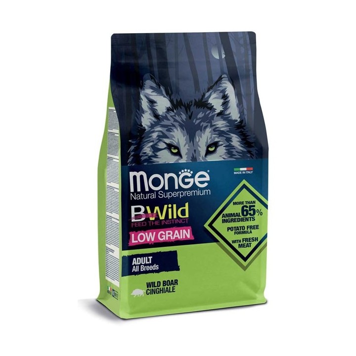 Monge BWild Low Grain Adult al Cinghiale kg 12
