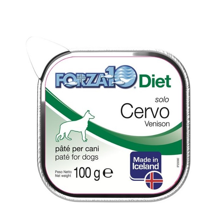 Forza10 Diet Solo patè monoproteico per cani 100 gr cervo