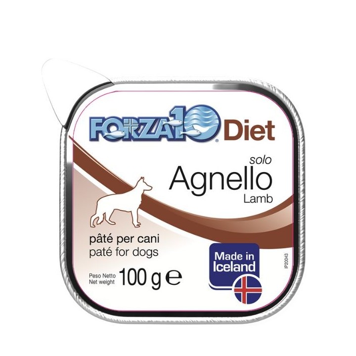 Forza10 Diet Solo patè monoproteico per cani 100 gr agnello