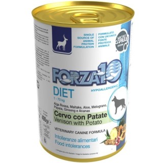 Forza10 Diet Patè monoproteico per cani 400 gr cervo e patate
