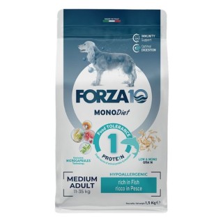 Forza10 MonoDiet Medium Adult Low Grain Hypoallergenic Pesce kg 1,5