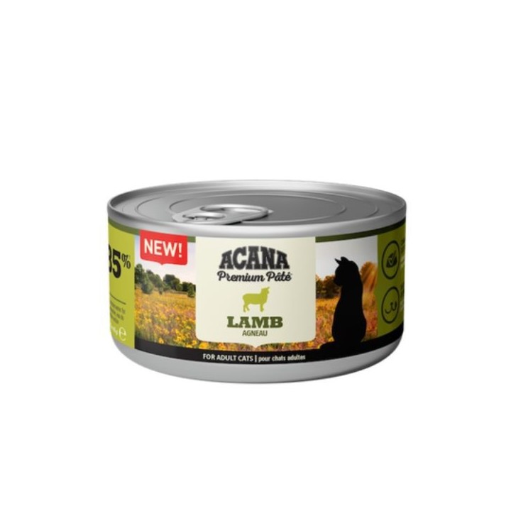 Acana Premium Patè Cat Adult Recipe Grain Free 85 g agnello