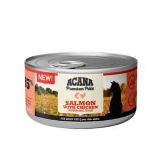 Acana Premium Patè Cat Adult Recipe Grain Free 85 g salmone e pollo