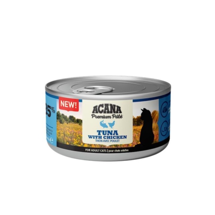 Acana Premium Patè Cat Adult Recipe Grain Free 85 g tonno e pollo