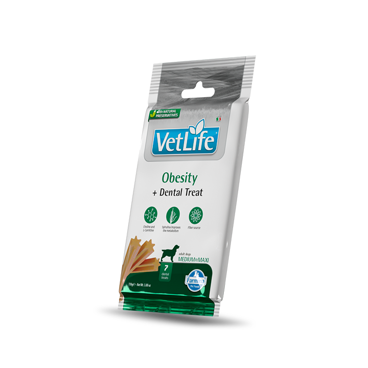 Farmina Vet Life Obesity snack dentali per cani Adult Medium/Large 100 gr