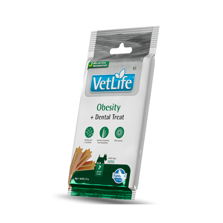 Farmina Vet Life Obesity snack dentali per cani Adult Mini 60 gr