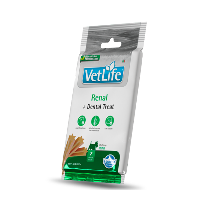 Farmina Vet Life Renal snack dentali per cani Adult Mini 60 gr