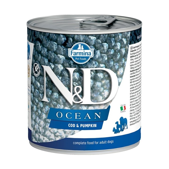 Farmina N&D Ocean Canine Umido 285 gr merluzzo e zucca