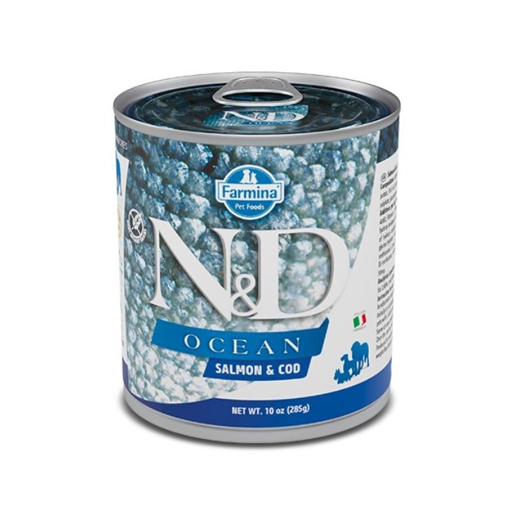 Farmina N&D Ocean Canine Umido 285 gr  salmone e merluzzo