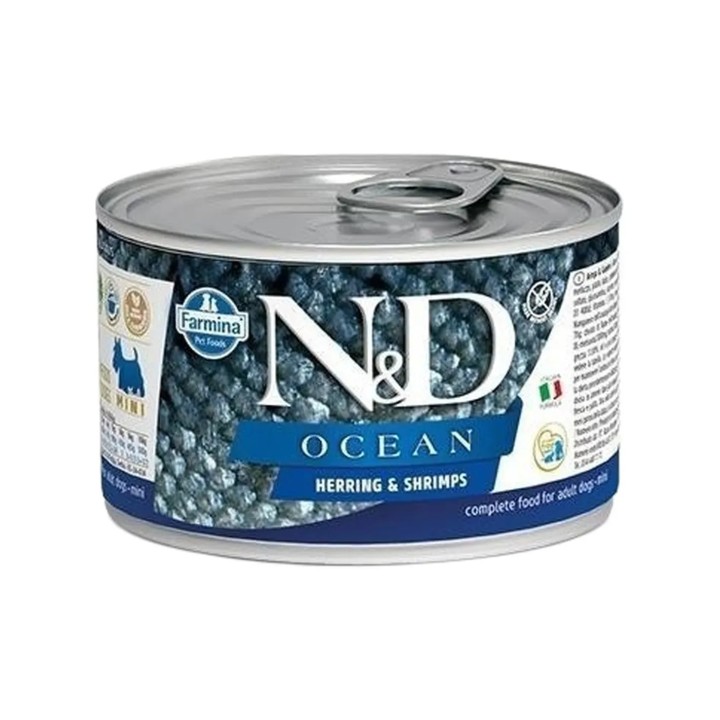 Farmina N&D Ocean Adult Mini Aringa E Gambero 140 Gr