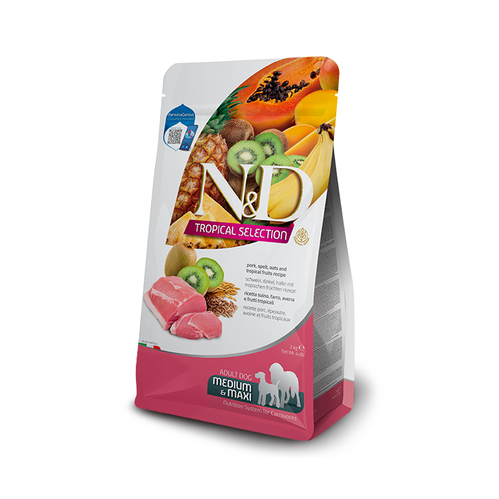 Farmina N&D Tropical Dog Adult Medium/Maxi Low Grain Maiale e frutta tropicale kg 10