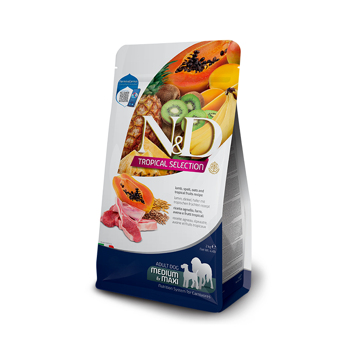 Farmina N&D Tropical Dog Adult Medium/Maxi Low Grain Agnello e frutta tropicale kg 10