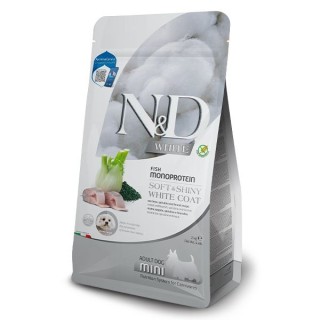 Farmina N&D White Grain Free Adult Mini Spigola, spirulina e finocchio kg 2