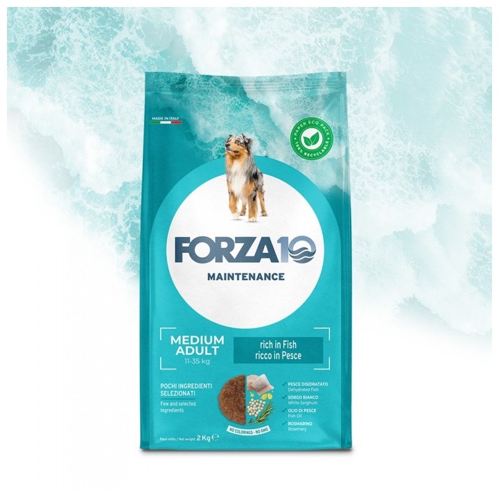 Forza 10 - Maintenance Adult Medium con Pesce da 12 Kg