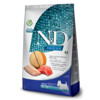 Farmina N&D Ocean Canine Adult Mini Salmone, Merluzzo e melone cantalupo kg 7