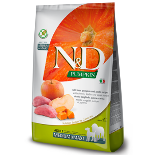 Farmina N&D Grain Free Pumpkin Adult Medium/Maxi Cinghiale e Mela kg 12