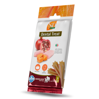 Farmina N&D Pumpkin Grain Free snack dentali per cani Adult Medium pollo e melograno g 100