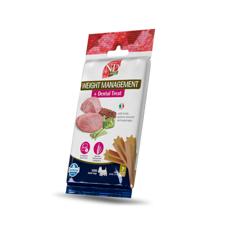 Farmina N&D Quinoa snack dentali funzionali per cani Adult Mini 60 gr weight management