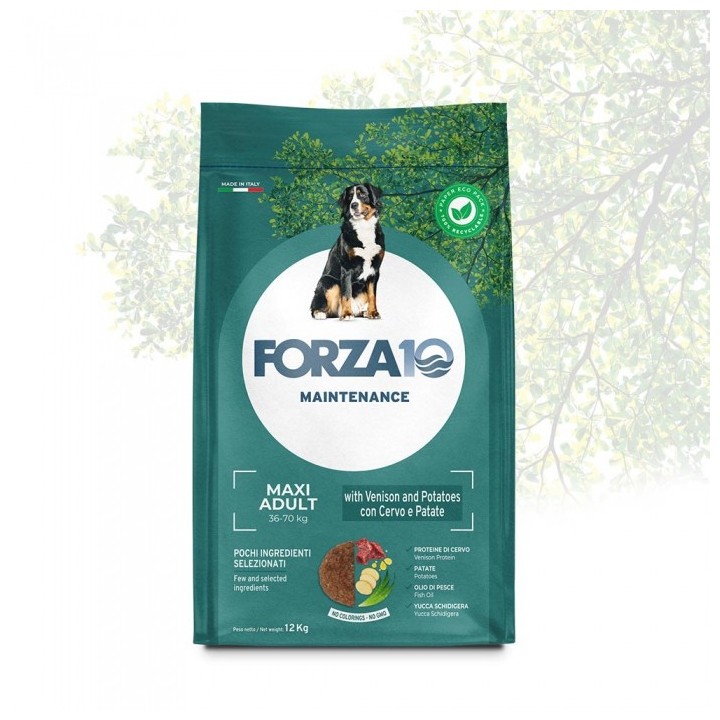 Forza 10 - Maintenance Adult Maxi con Cervo e Patate da 12 Kg