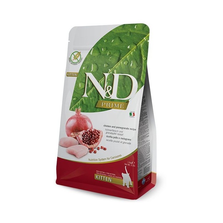 Farmina N&D Prime Feline Grain Free Kitten Pollo e Melograno kg 5