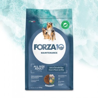 Forza 10 - Maintenance Adult All Size con Pesce e Riso da 12 Kg