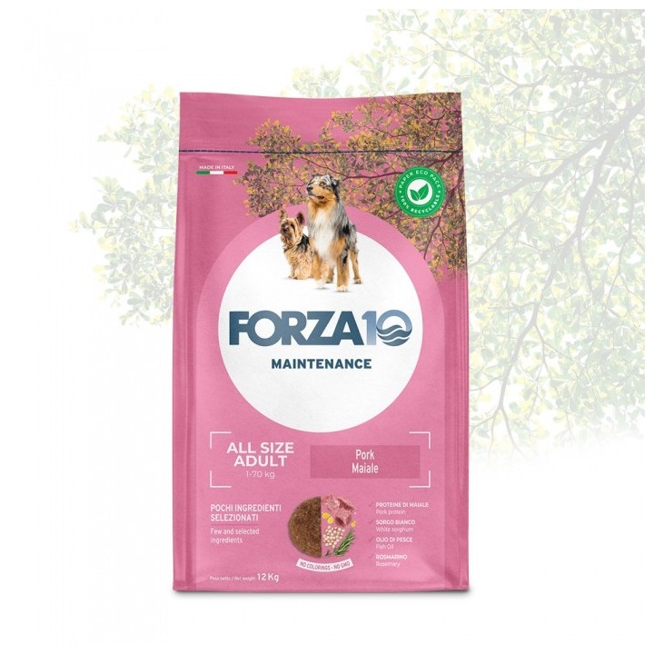 Forza 10 - Maintenance Adult All Size con Maiale da 12 Kg