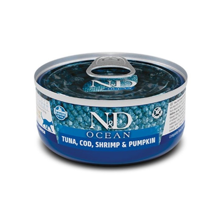 Farmina N&D Ocean Feline Umido 70 gr -  tonno gamberetti