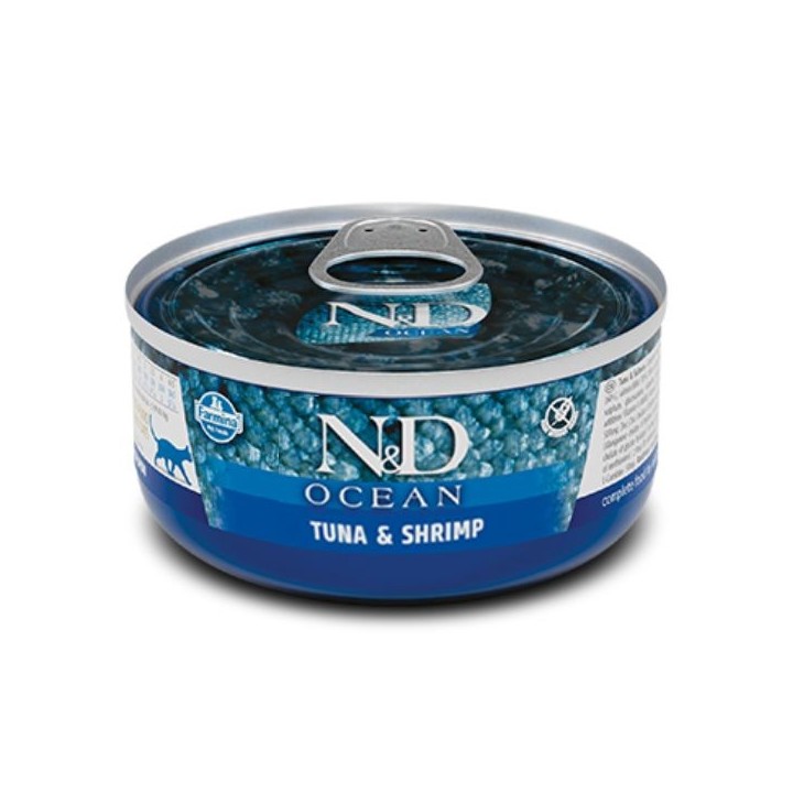 Farmina N&D Ocean Feline Umido 70 gr - tonno gamberetti