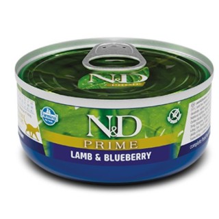 Farmina N&D Prime Grain Free Feline 70 gr -  agnello e mirtilli