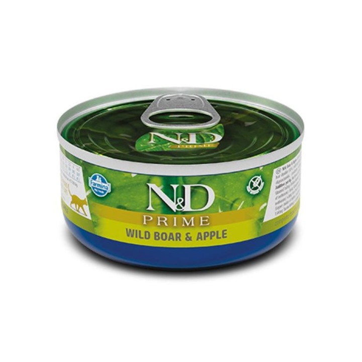 Farmina N&D Prime Grain Free Feline 70 gr - cinghiale e mela