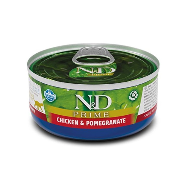 Farmina N&D Prime Grain Free Feline 70 gr -  pollo e melograno