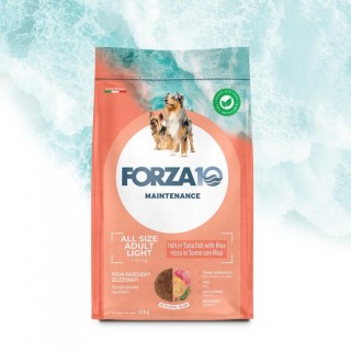Forza 10 - Maintenance Adult All Size Light con Tonno e Riso da 12 Kg
