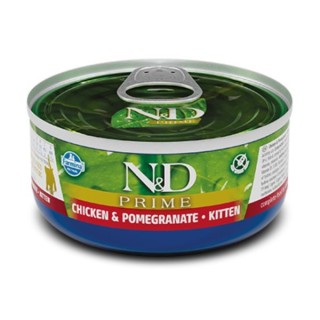 Farmina N&D Prime Grain Free kitten 70 gr -  pollo melograno
