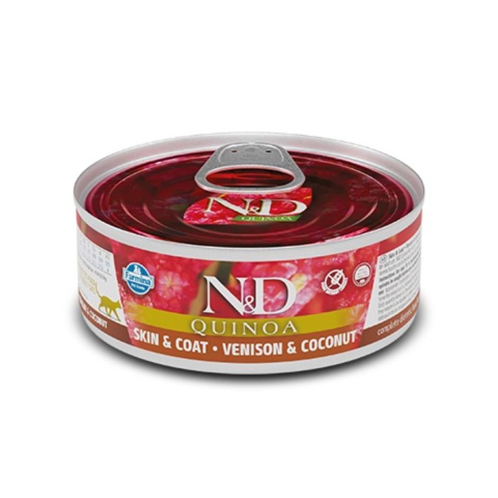 Farmina N&D Quinoa Feline Umido 80 gr  cervo e cocco