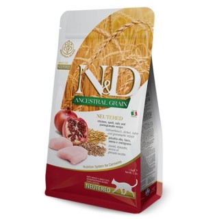 Farmina N&D Ancestral Grain Feline Neutered Pollo e Melograno g 300