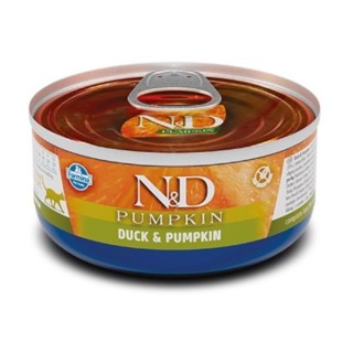 Farmina N&D Pumpkin Feline Umido 70 gr   anatra e zucca