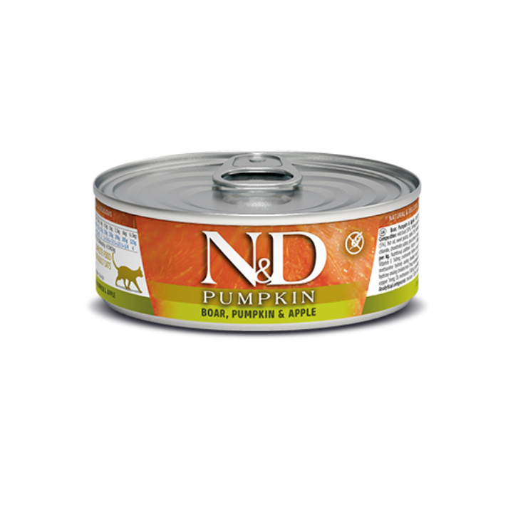 Farmina N&D Pumpkin Feline Umido 70 gr cinghiale e mela