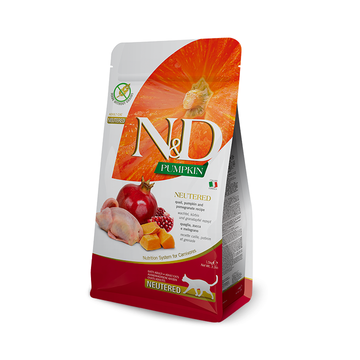 Farmina N&D Grain Free Pumpkin Neutered Quaglia e Melograno kg 1,5