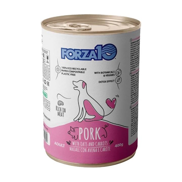 Forza 10 - Mantenimento al Maiale con Avena e Carote da 400g