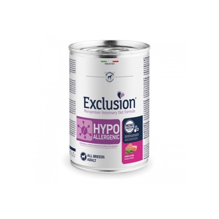 Exclusion Diet Hypoallergenic 400 gr maiale e piselli