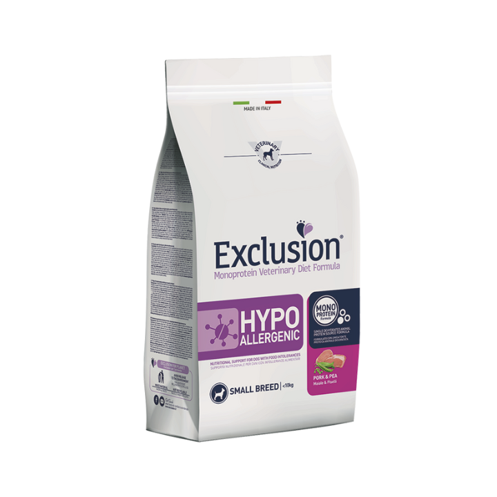 Exclusion Diet Hypoallergenic Small Breed Maiale e Piselli kg 7