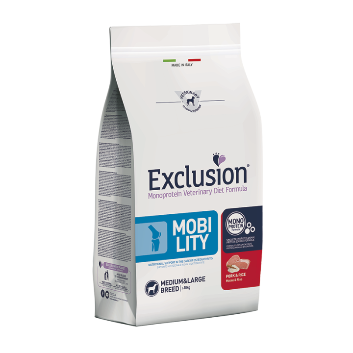 Exclusion Diet Mobility Medium/Large Breed Maiale e Riso kg 12