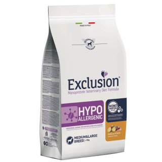 Exclusion Diet Hypoallergenic Medium/Large Breed Anatra e Patate kg 12