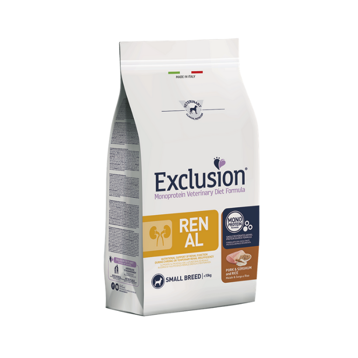 Exclusion Diet Renal Small Breed Maiale Sorgo e Riso kg 2
