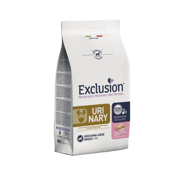 Exclusion Diet Urinary Medium/Large Maiale Sorgo e Riso kg 2