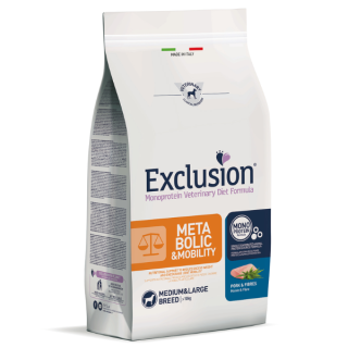 Exclusion Diet Metabolic & Mobility Medium/Large Breed Maiale e Fibre kg 2