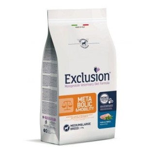 Exclusion Diet Metabolic & Mobility Medium/Large Breed Maiale e Fibre kg 12